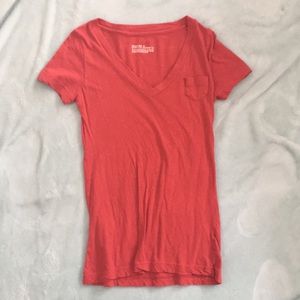 Plain red boyfriend tee